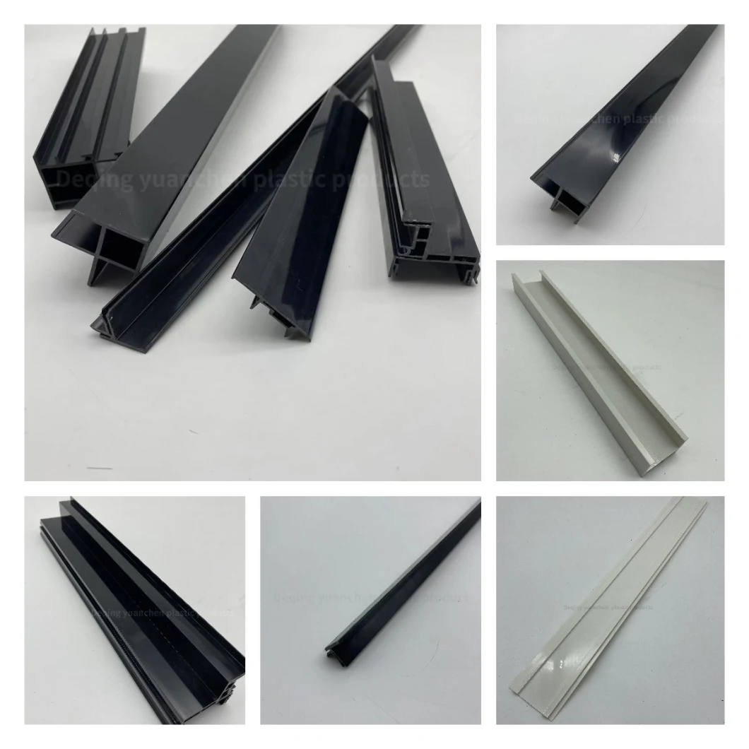 UV Resistance Construction Plastic Profile Customized Extruded Rigidity PVC Profiles