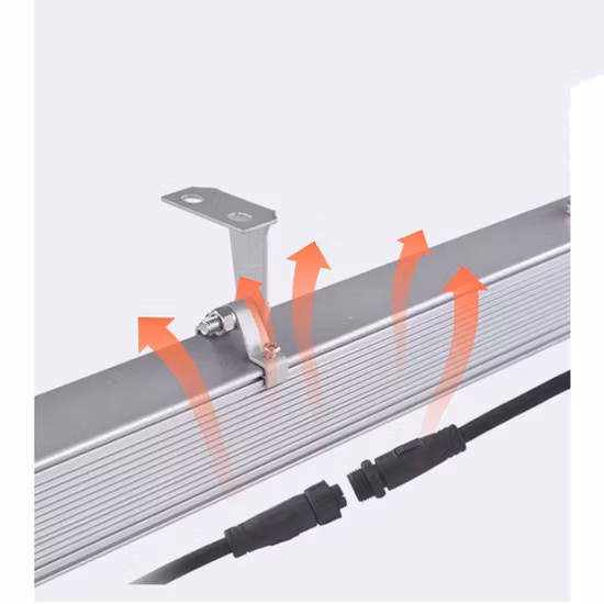 Illuminazione per facciate da esterno IP67 impermeabile 24 LED RGBW Wallwasher lineare moderno commerciale da 24 Watt