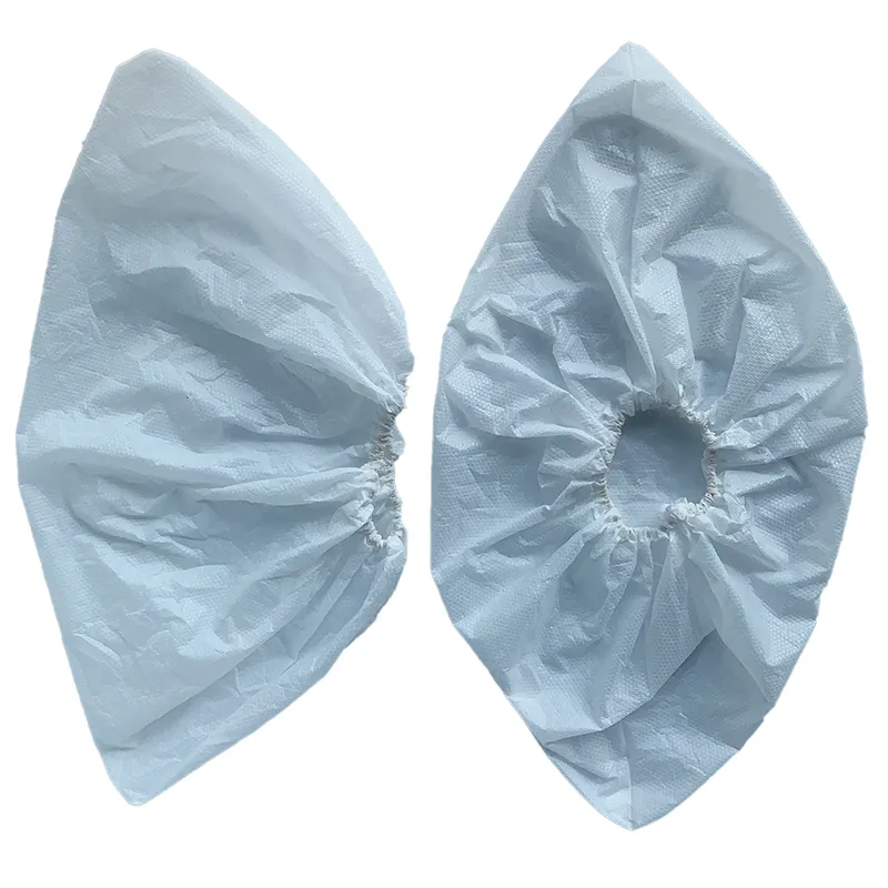 Copriscarpe impermeabile in plastica goffrata