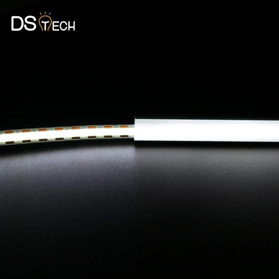 Senza punti nel profilo in alluminio Luce lineare a LED 9W 12W 480Chips/M Luce di striscia LED COB ad alta densità Luce di striscia LED flessibile